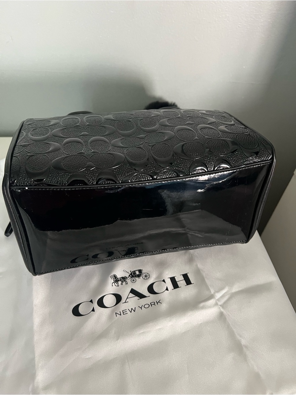 Coach Mini Bennett Satchel In Embossed Leather With Matching Wallet - Picture 6 of 11